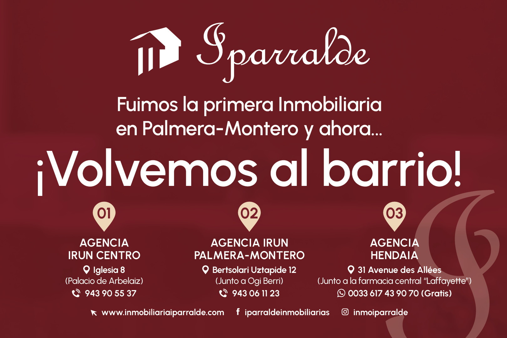 Hoy es un día especial para el equipo Iparralde: ¡Volvemos a Palmera-Montero!
