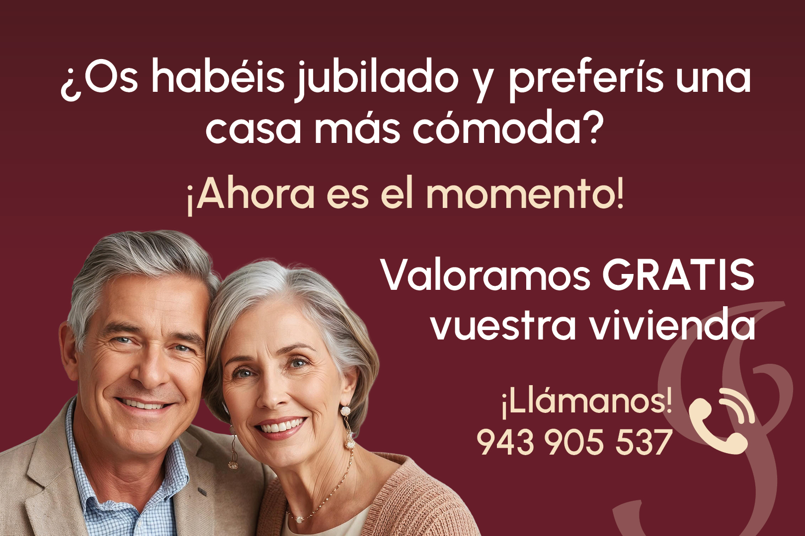 ¿Os habéis jubilado y preferís una casa más cómoda?